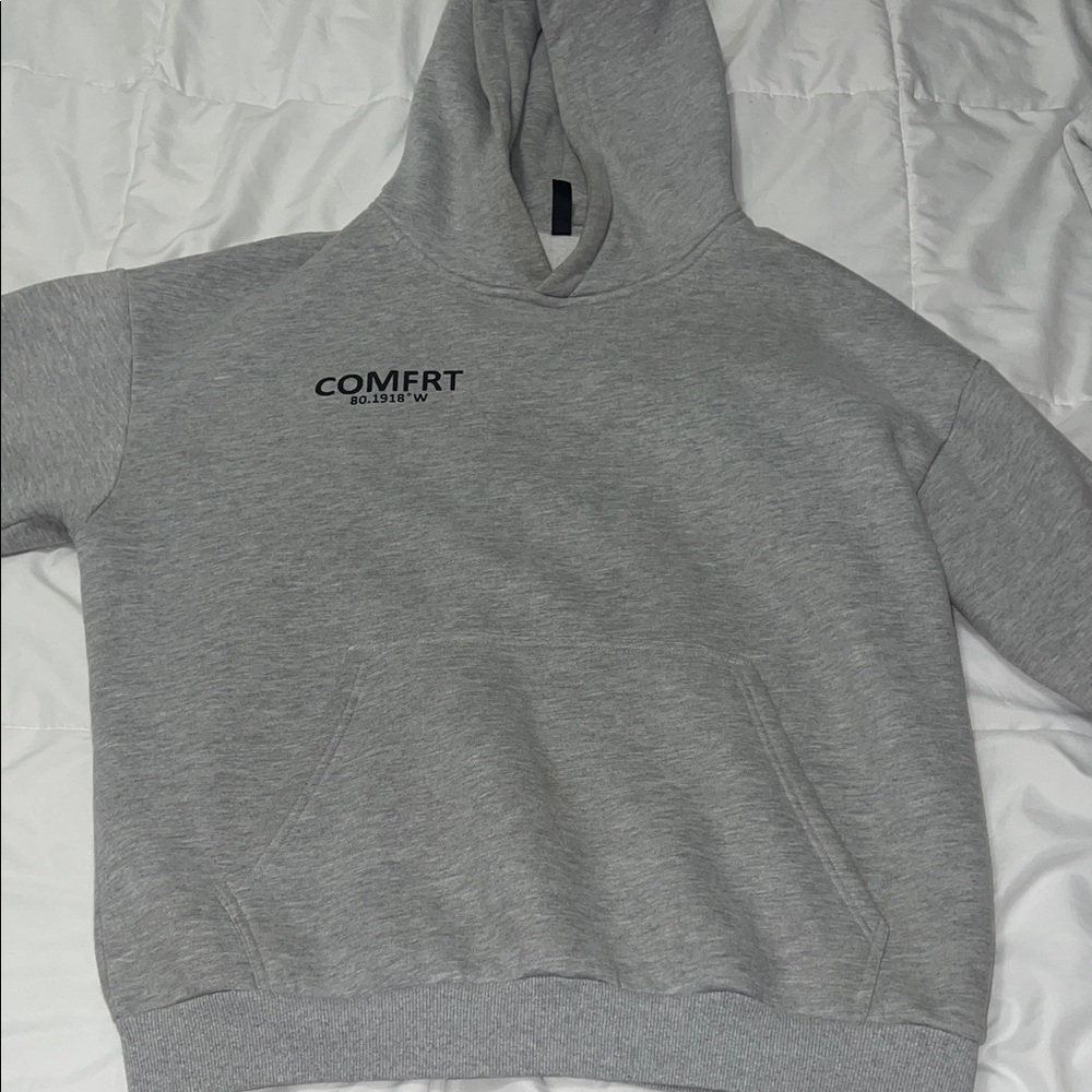 Comfort Grey Hooded Women's Sweatshirt